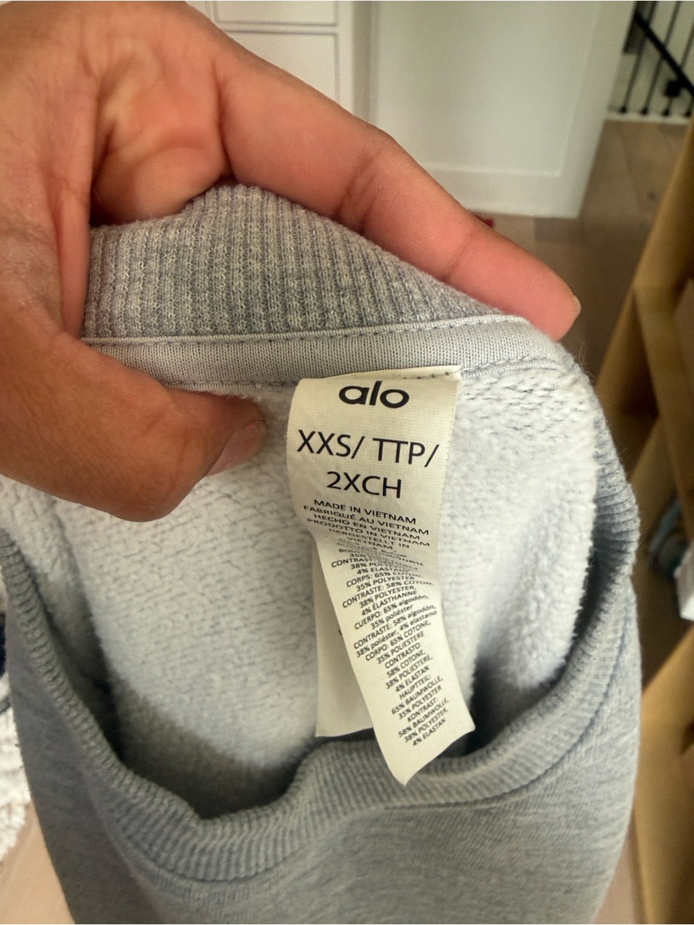 ALO Accolade Crewneck - Grey - Picture 2 of 3